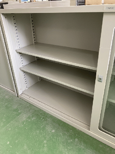 ガラス引き違い書庫