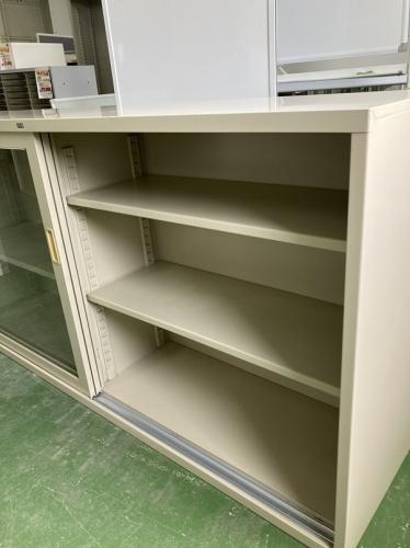 ガラス引き違い書庫