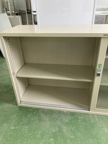 ガラス引き違い書庫
