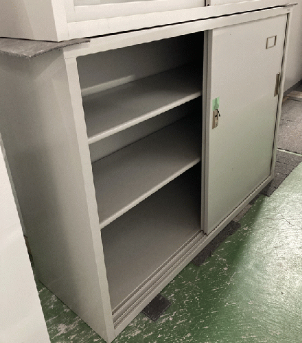 スチール 引違い書庫